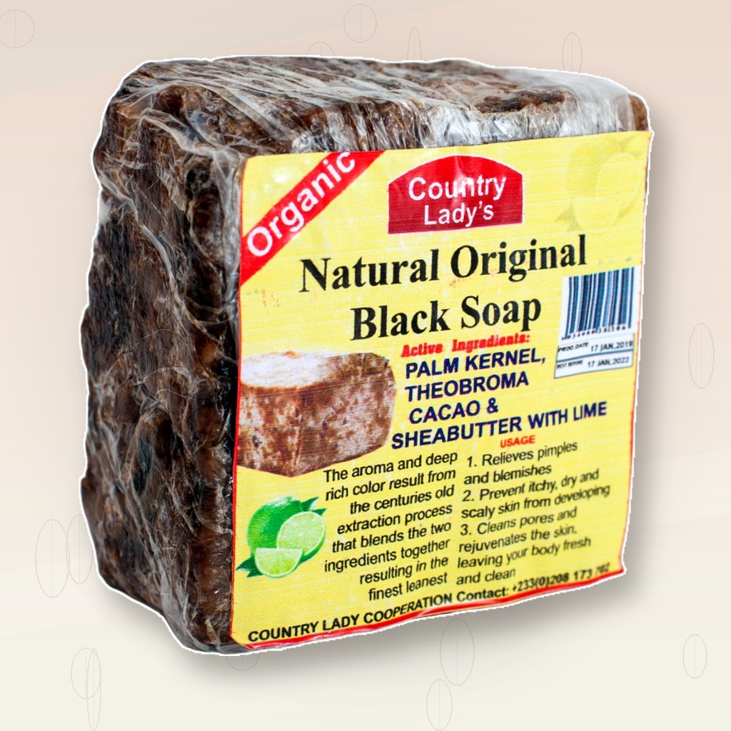 African black soap bar