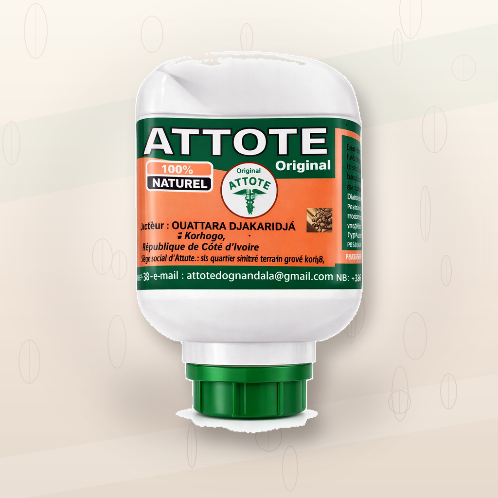 ATTOTE Original 100% Natural Herbal Paste | Traditional African Herbal Formula | Multipurpose Herbal Balm for Massage, Skin Care & Daily Wellness | Authentic Ivory Coast Herbal Preparation | Pure Naturel Formula