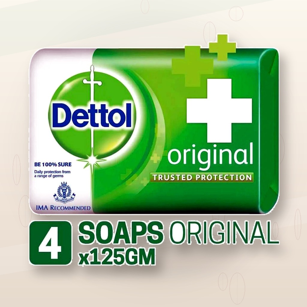 DETTOL SOAP Original Bar 4Pcs 125g
