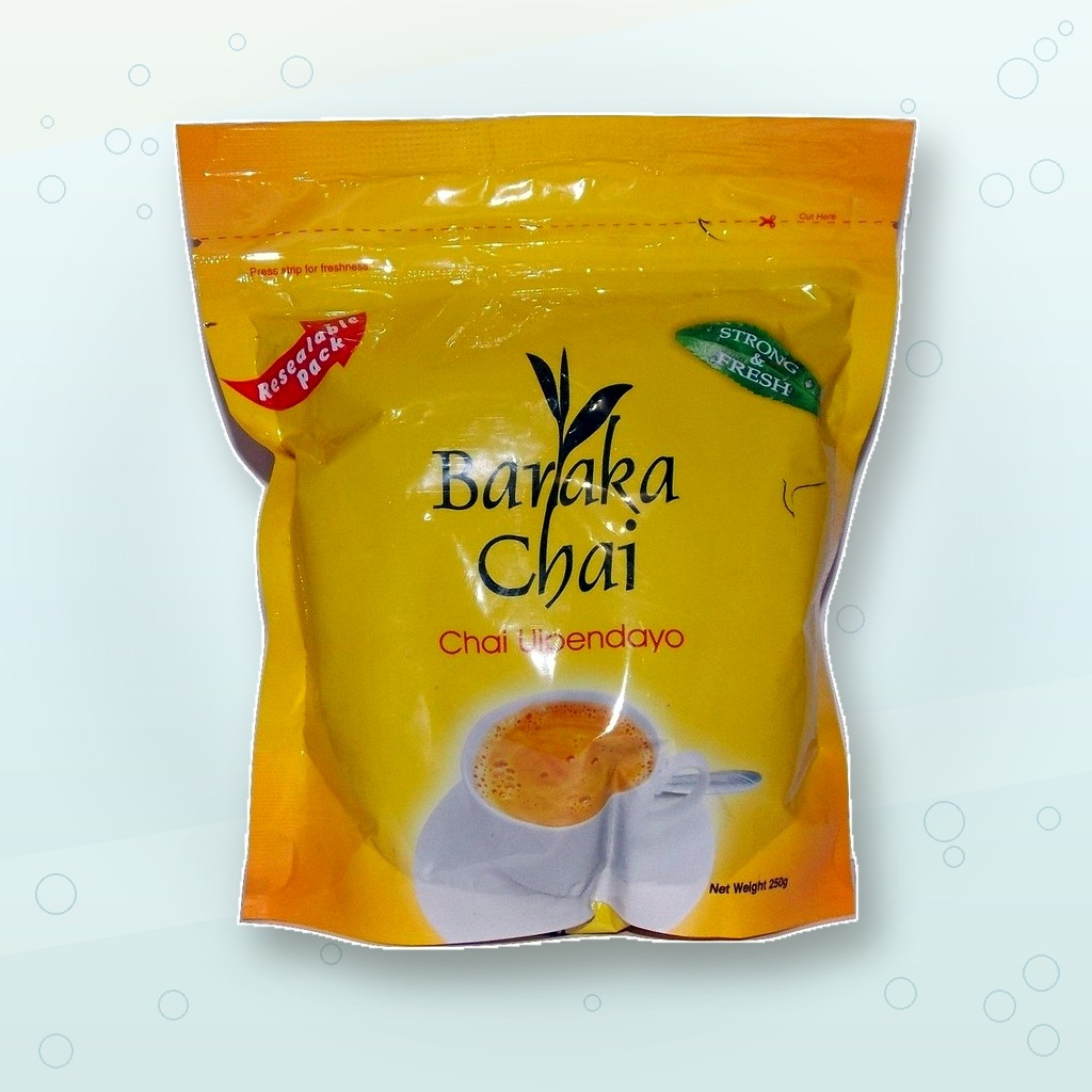 Baraka Chai Loose Leaf Black Tea 500g, Premium African Tea, Strong Full-Bodied Kenyan Style Chai, Fresh Resealable Pack, Rich Black Tea for Milk Tea, Spiced Chai, Daily Tea Beverage