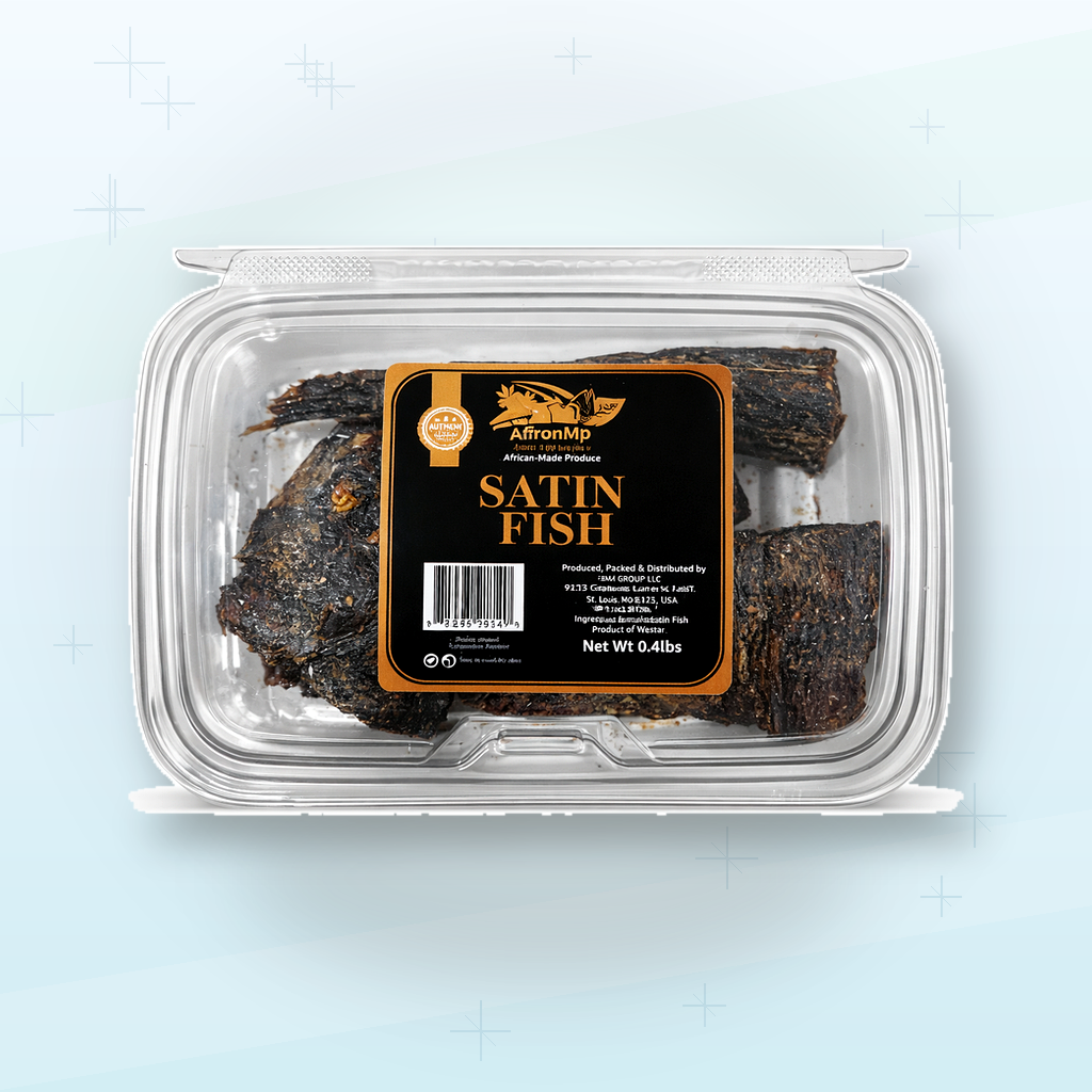 African Satin Fish Smoked Dried Fish 0.4 lbs (6.4 oz) | Authentic West African Smoked Fish | Traditional African Dry Fish for Stews Soups Pepper Soup Egusi Ogbono | Naturally Smoked Protein Rich Seafood