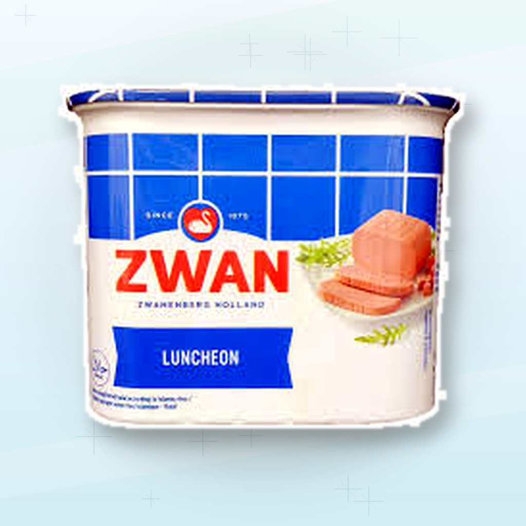 ZWAN Luncheon Meat Canned Cooked Meat Loaf, Premium Luncheon Meat, Ready to Eat Canned Meat, Sliced Sandwich Meat, Protein Rich Shelf Stable Food, Easy Meal Prep, Breakfast Lunch Dinner Meat, Imported Luncheon Meat Can