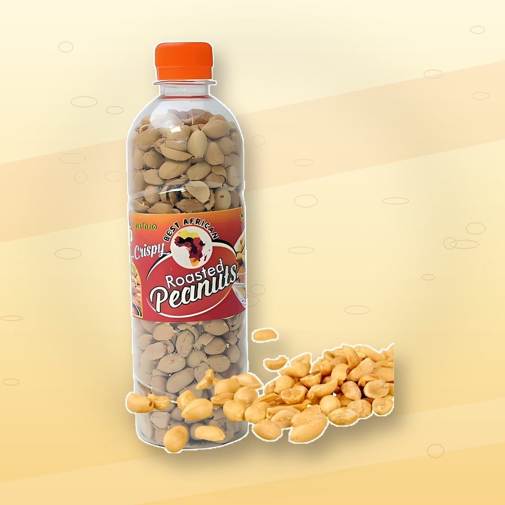 African Best Roasted Peanuts 12oz – Crispy, Gluten-Free Snack