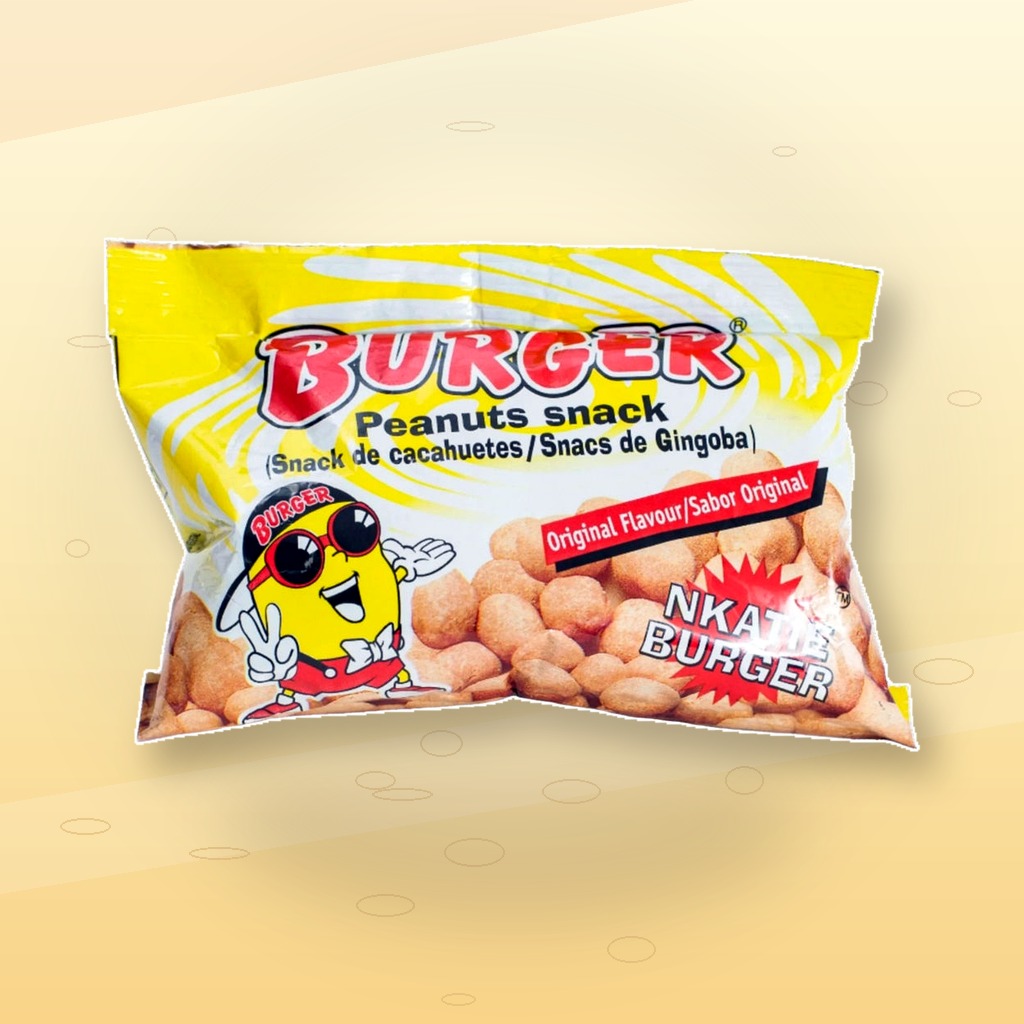 Crunchy Peanut Snack Nkatie Burger 12-Pack Made in Ghana