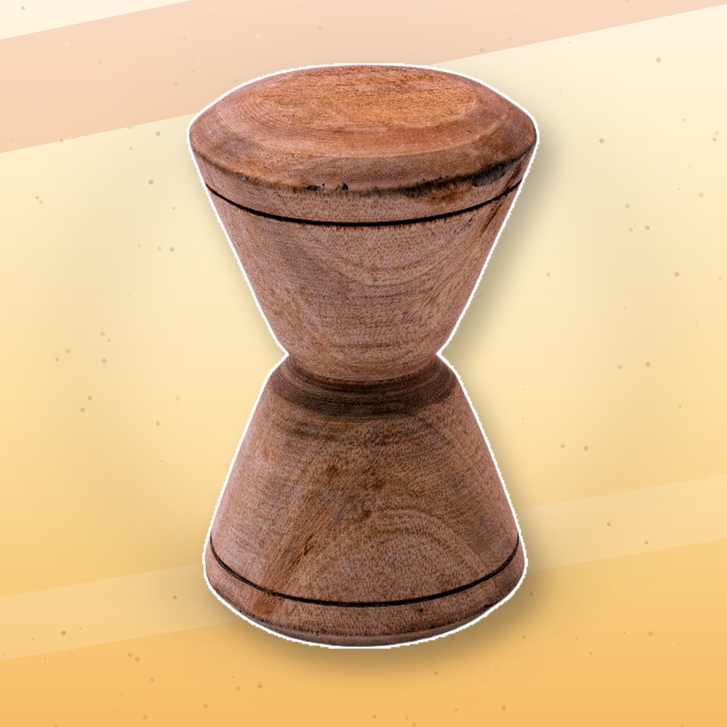 Tapoli – 5 Inch Large Wooden Grinder from Ghana