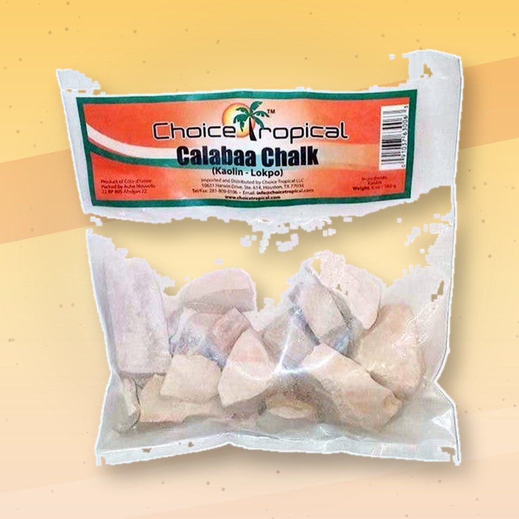 Calaba Chalk – Natural Kaolin Clay Chunks for External Use, Rituals, Detox Support, and Traditional Applications – Edible Clay Alternative – Raw African White Clay – Lokpo / Nzu – 250g Bag