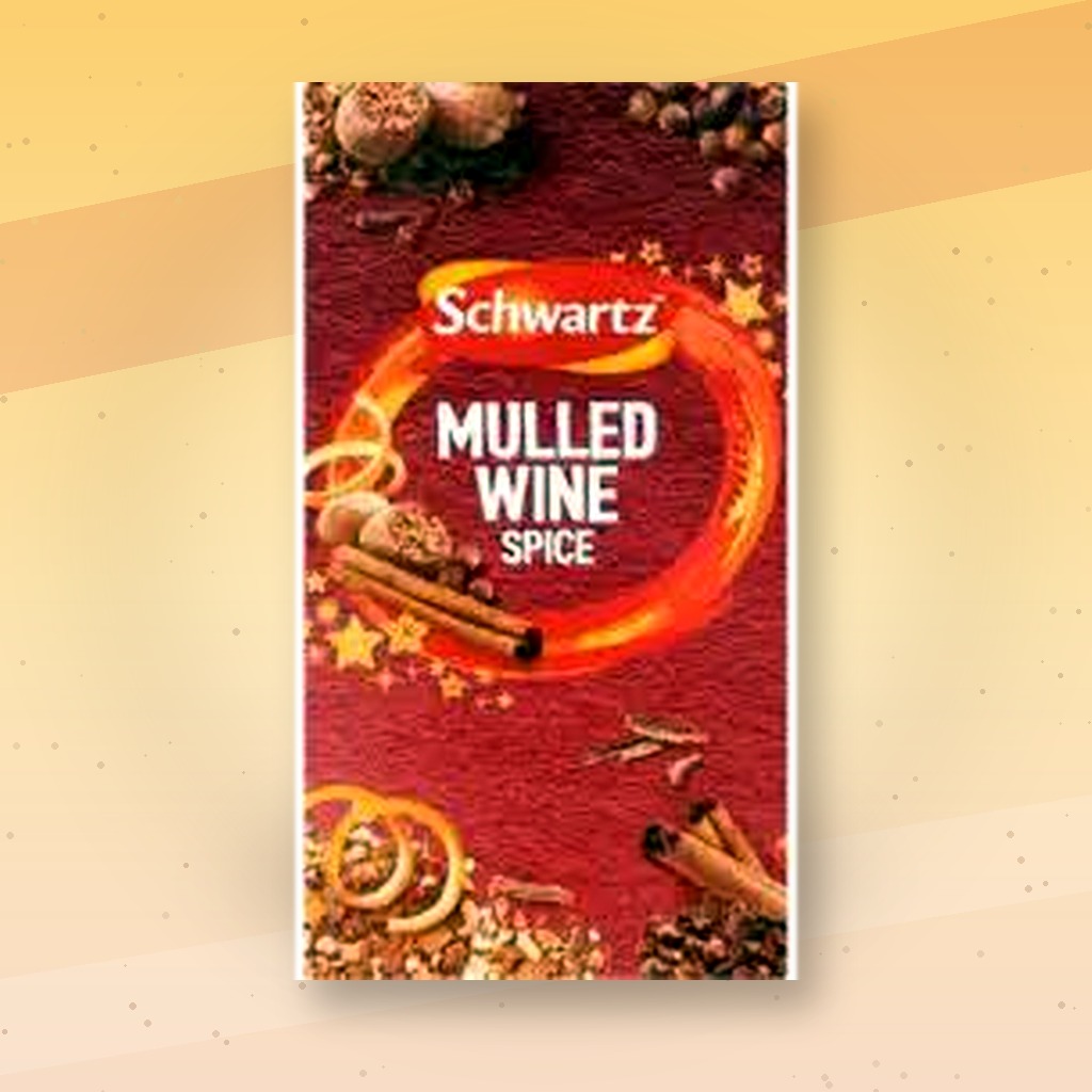 Schwartz Mulled Wine Spice Blend – Traditional British Mulling Spices with Cinnamon, Cloves, Nutmeg & Citrus Peel – Perfect for Mulled Wine, Cider, Wassail, Holiday Drinks, Christmas Beverages & Festive Cooking