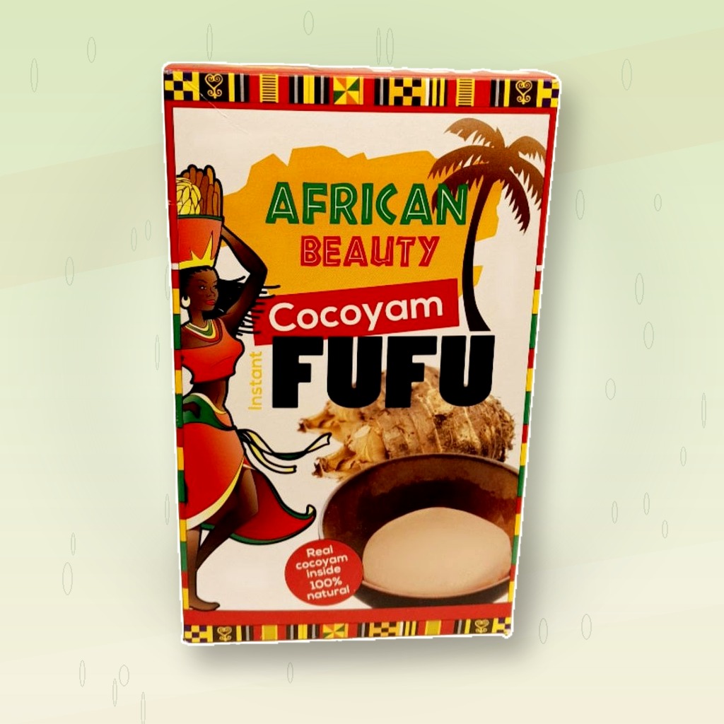 African Beauty Cocoyam Fufu Flour – Farine d’Igname Style African Swallow – Instant Cocoyam Yam Fufu Mix for Nigerian, Ghanaian & West African Dishes – Smooth Elastic Traditional Fufu, 100% Natural African Staple